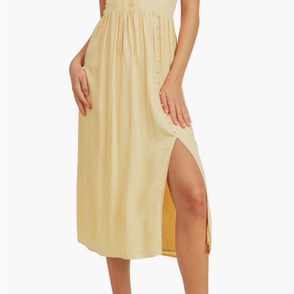 Lush Button Midi Dress